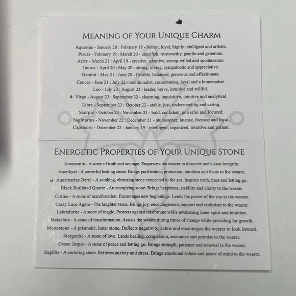 Zodiac Bracelet - Virgo - Picture 4 of 4